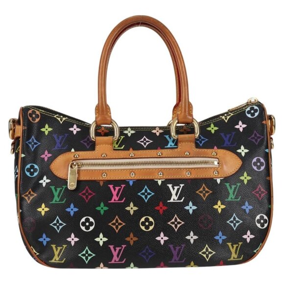 LOUIS VUITTON Monogram Multicolor Rita Tote Bag Black M40126 LV Auth 121294V - Picture 3 of 16
